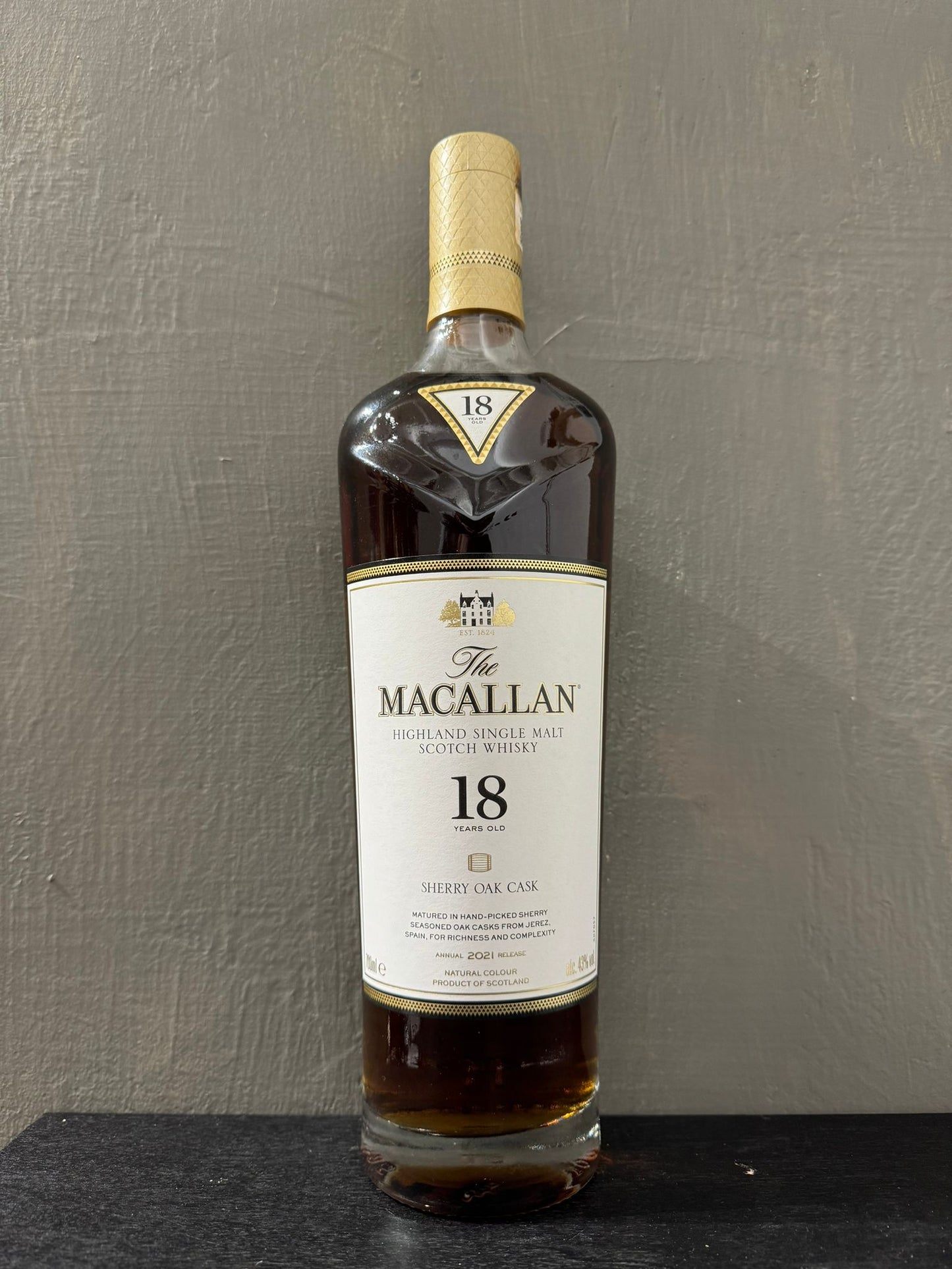 Macallan 18 Year Old Sherry Cask Single Malt Whisky